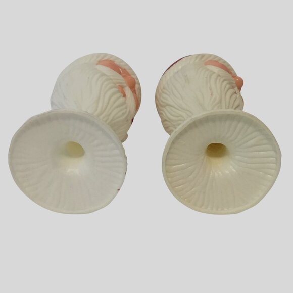 VTG Retro Santa Claus Plastic Goblet Cups Wine Christmas Holiday Drinking Set 7" - Picture 3 of 5